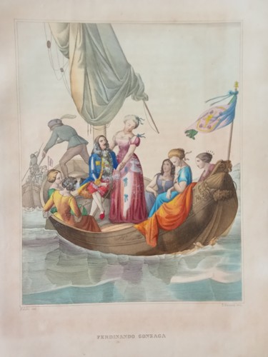 Antica litografia 1850 - antica,