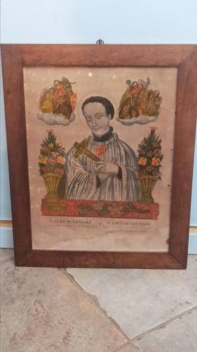 Litografia san luigi gonzaga - litografia,