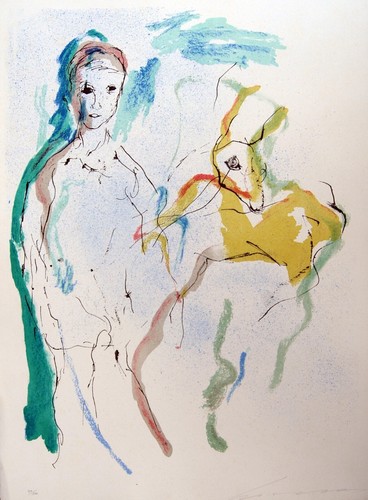 Ernesto treccani donna con - donna ,